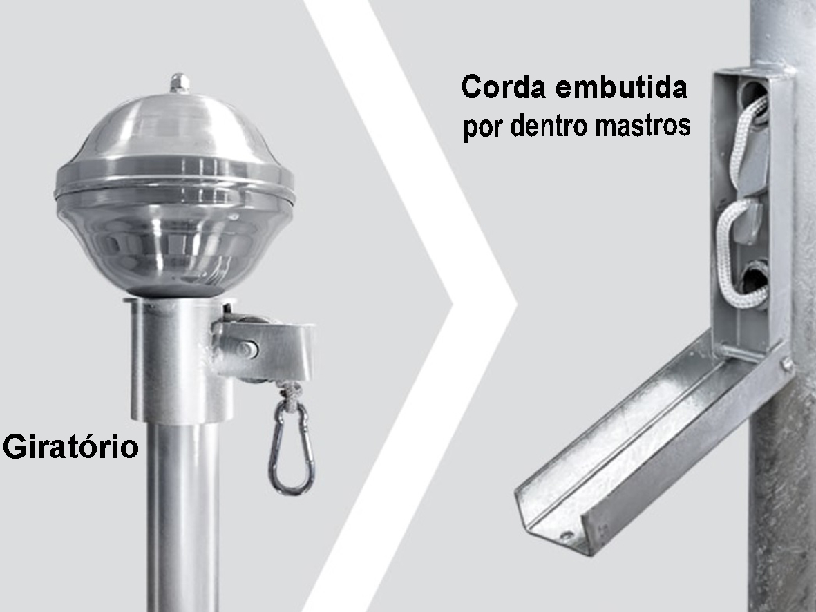 Mastro Tubo de A�o Galvanizado � Fogo